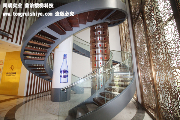 湖南湘窖酒业钢结构楼梯工程项目