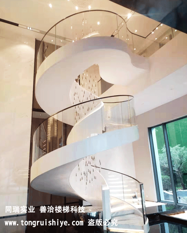 哈尔滨保利-钢结构螺旋楼梯